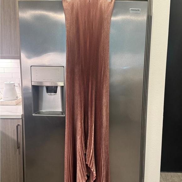 Pleated Maxi Dress in Dusty Rose - Picture 2 of 16